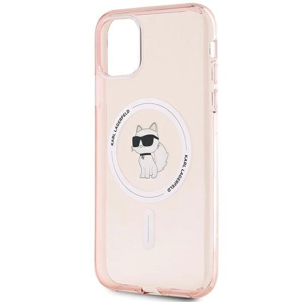 Karl Lagerfeld IML Choupette MagSafe dėklas iPhone 11 / Xr - Rožinis 5 Karl Lagerfeld IML Choupette MagSafe dėklas iPhone 11 / Xr - Rožinis 5