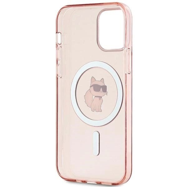 Karl Lagerfeld IML Choupette MagSafe dėklas iPhone 12/12 Pro - Rožinis 5 Karl Lagerfeld IML Choupette MagSafe dėklas iPhone 12/12 Pro - Rožinis 5