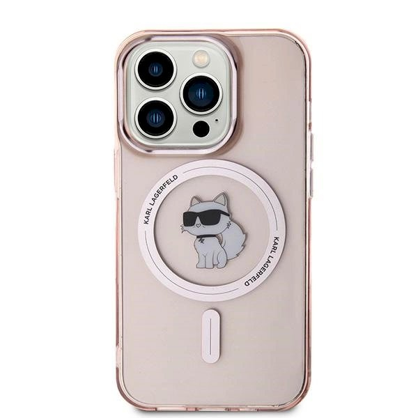 Karl Lagerfeld IML Choupette MagSafe dėklas iPhone 14 Pro - Rožinis 2 Karl Lagerfeld IML Choupette MagSafe dėklas iPhone 14 Pro - Rožinis 2