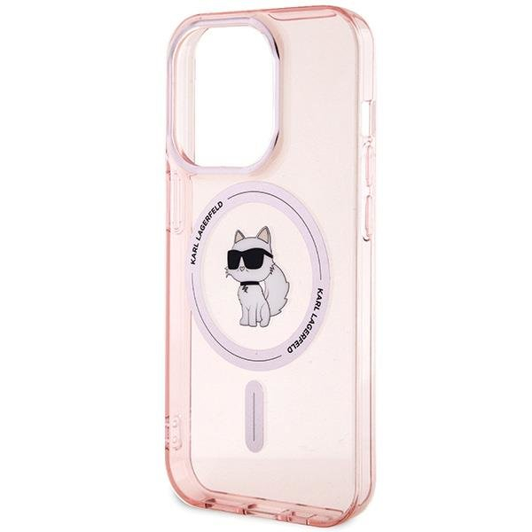 Karl Lagerfeld IML Choupette MagSafe case for iPhone 15 Pro - pink 5