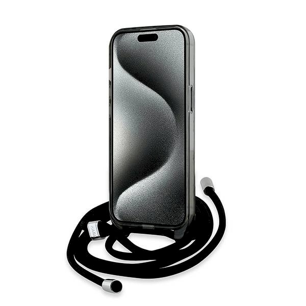 Dėklas Karl Lagerfeld IML Crossbody Monogram Karl Choupette Head MagSafe iPhone 15 / 14 / 13 - Juodas 3 Dėklas Karl Lagerfeld IML Crossbody Monogram Karl Choupette Head MagSafe iPhone 15 / 14 / 13 - Juodas 3