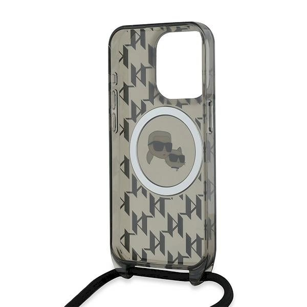 Dėklas Karl Lagerfeld IML Crossbody Monogram Karl Choupette Head MagSafe iPhone 15 Pro Max - Juodas 5 Dėklas Karl Lagerfeld IML Crossbody Monogram Karl Choupette Head MagSafe iPhone 15 Pro Max - Juodas 5