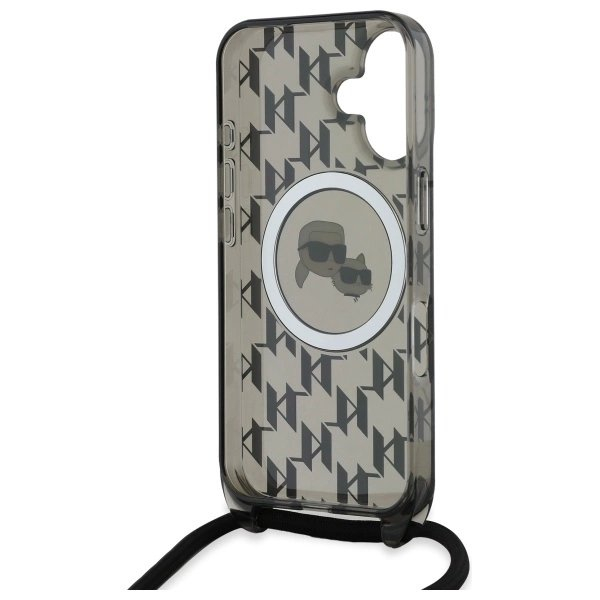 Dėklas Karl Lagerfeld IML Crossbody Monogram Karl Choupette Head MagSafe iPhone 16 - Juodas 5 Dėklas Karl Lagerfeld IML Crossbody Monogram Karl Choupette Head MagSafe iPhone 16 - Juodas 5