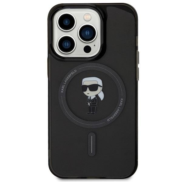 Karl Lagerfeld IML Ikonik MagSafe case for iPhone 15 Pro - black 2 Karl Lagerfeld IML Ikonik MagSafe case for iPhone 15 Pro - black 2