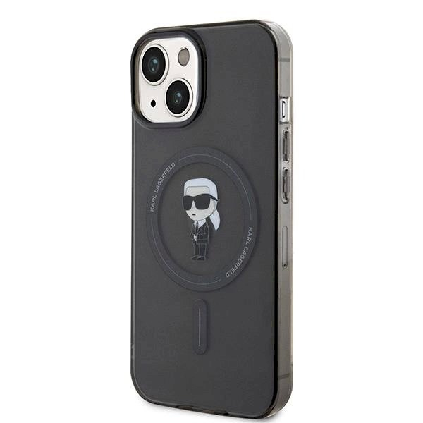 Karl Lagerfeld IML Ikonik MagSafe Dėklas skirtas iPhone 15 - Juodas 1 Karl Lagerfeld IML Ikonik MagSafe Dėklas skirtas iPhone 15 - Juodas 1