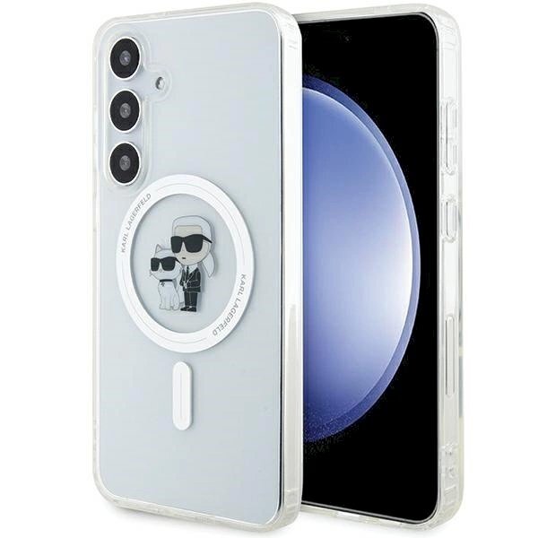 Karl Lagerfeld IML Karl Choupette MagSafe dėklas Samsung Galaxy S24 - Permatomas Karl Lagerfeld IML Karl Choupette MagSafe dėklas Samsung Galaxy S24 - Permatomas