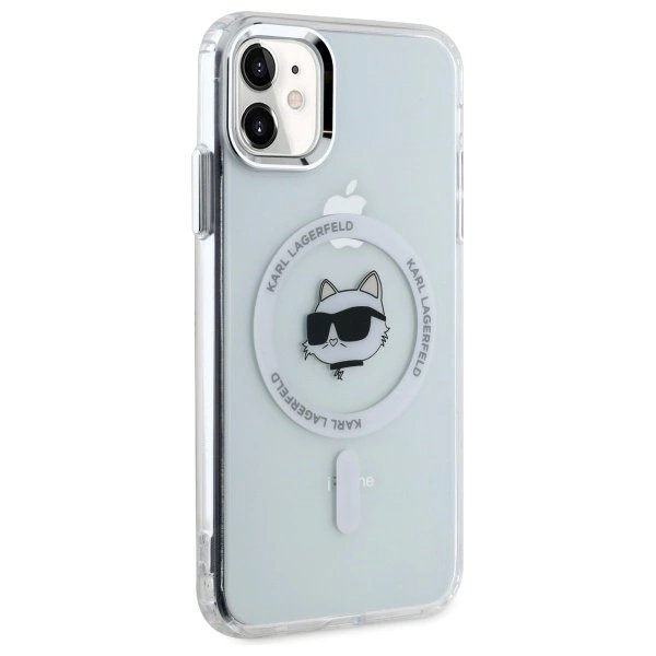 iPhone 11 Karl Lagerfeld IML Metal Choupette Head MagSafe dėklas - baltas 3 iPhone 11 Karl Lagerfeld IML Metal Choupette Head MagSafe dėklas - baltas 3