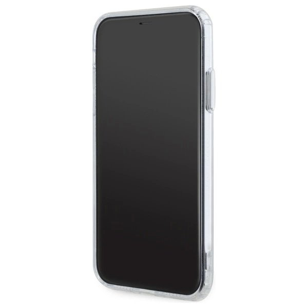 iPhone 11 Karl Lagerfeld IML Metal Choupette Head MagSafe dėklas - baltas 4