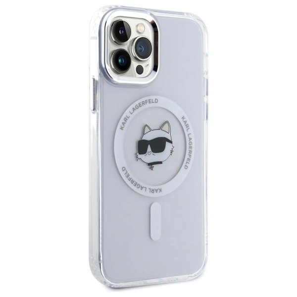 iPhone 12 Karl Lagerfeld IML Metal Choupette Head MagSafe dėklas - baltas 3 iPhone 12 Karl Lagerfeld IML Metal Choupette Head MagSafe dėklas - baltas 3