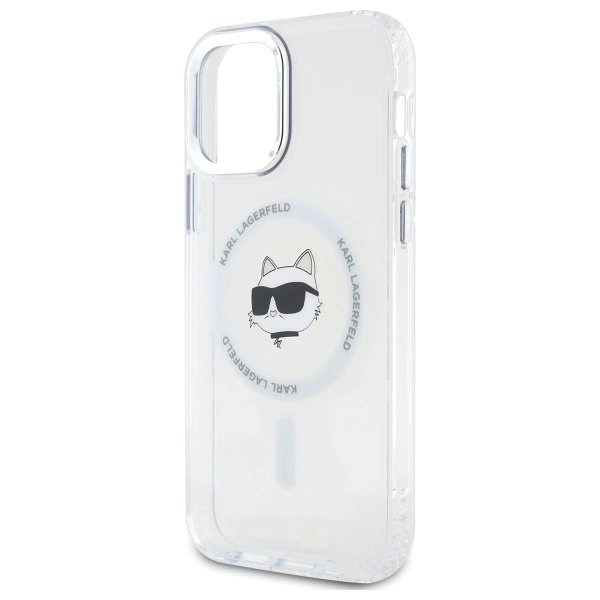 iPhone 12 Karl Lagerfeld IML Metal Choupette Head MagSafe dėklas - baltas 5 iPhone 12 Karl Lagerfeld IML Metal Choupette Head MagSafe dėklas - baltas 5