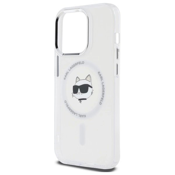 iPhone 13 Karl Lagerfeld IML Metal Choupette Head MagSafe dėklas - baltas 5 iPhone 13 Karl Lagerfeld IML Metal Choupette Head MagSafe dėklas - baltas 5