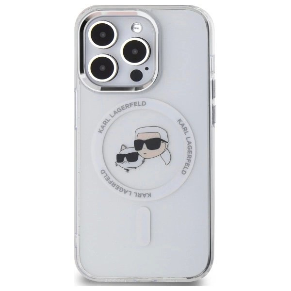 iPhone 14 Pro Max – Karl Lagerfeld IML Metal Karl & Choupette Head MagSafe dėklas - Baltas 2 iPhone 14 Pro Max – Karl Lagerfeld IML Metal Karl & Choupette Head MagSafe dėklas - Baltas 2