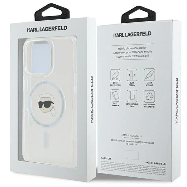 Dėklas Karl Lagerfeld IML Metal Karl Head MagSafe  iPhone 16 Pro Max - Baltas 7 Dėklas Karl Lagerfeld IML Metal Karl Head MagSafe  iPhone 16 Pro Max - Baltas 7