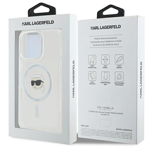 Dėklas Karl Lagerfeld IML Metal Karl Head MagSafe iPhone 16 Pro - Baltas 7 Dėklas Karl Lagerfeld IML Metal Karl Head MagSafe iPhone 16 Pro - Baltas 7