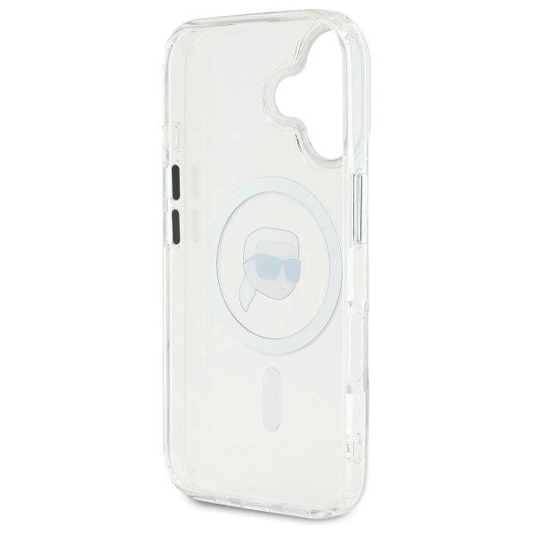 Dėklas Karl Lagerfeld IML Metal Karl Head MagSafe iPhone 16 - Baltas 6 Dėklas Karl Lagerfeld IML Metal Karl Head MagSafe iPhone 16 - Baltas 6