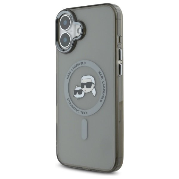 iPhone 16 Plus Karl Lagerfeld IML Metal Karl & Choupette Head MagSafe dėklas – juodas 1 iPhone 16 Plus Karl Lagerfeld IML Metal Karl & Choupette Head MagSafe dėklas – juodas 1