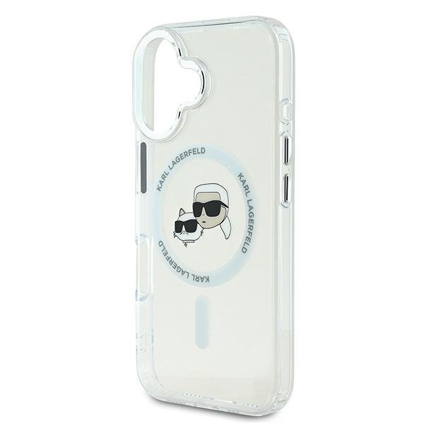 iPhone 16 Plus Karl Lagerfeld IML Metal Karl & Choupette Head MagSafe dėklas – baltas 5 iPhone 16 Plus Karl Lagerfeld IML Metal Karl & Choupette Head MagSafe dėklas – baltas 5