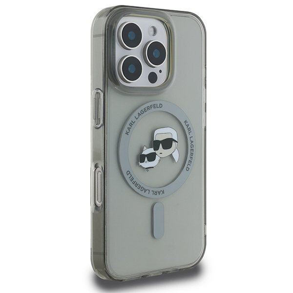 iPhone 16 Pro Max Karl Lagerfeld IML Metal Karl & Choupette Head MagSafe dėklas – juodas 3 iPhone 16 Pro Max Karl Lagerfeld IML Metal Karl & Choupette Head MagSafe dėklas – juodas 3