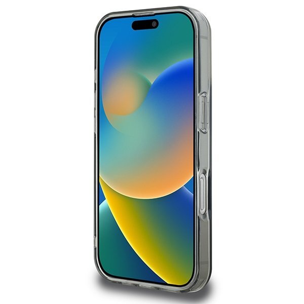 iPhone 16 Pro Max Karl Lagerfeld IML Metal Karl & Choupette Head MagSafe dėklas – juodas 4