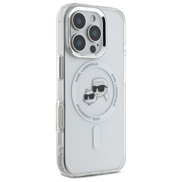 iPhone 16 Pro Max Karl Lagerfeld IML Metal Karl & Choupette Head MagSafe dėklas – baltas 3 iPhone 16 Pro Max Karl Lagerfeld IML Metal Karl & Choupette Head MagSafe dėklas – baltas 3