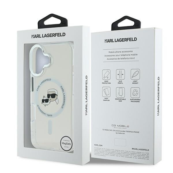iPhone 16 Karl Lagerfeld IML Metal Karl & Choupette Head MagSafe dėklas – baltas 7 iPhone 16 Karl Lagerfeld IML Metal Karl & Choupette Head MagSafe dėklas – baltas 7