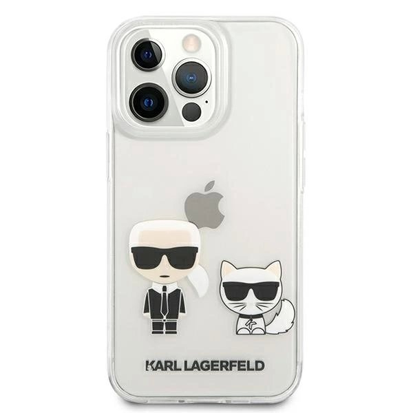 Karl Lagerfeld Karl & Choupette Dėklas skirtas iPhone 13 Pro Max 6.7&quot; - Permatomas 2