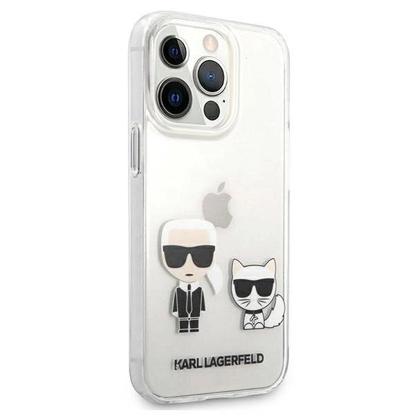 Karl Lagerfeld Karl & Choupette Dėklas skirtas iPhone 13 Pro Max 6.7&quot; - Permatomas 3