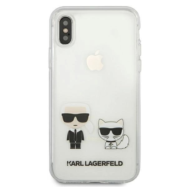 Karl Lagerfeld Karl & Choupette iPhone Xs Max Dėklas - Permatomas 2 Karl Lagerfeld Karl & Choupette iPhone Xs Max Dėklas - Permatomas 2