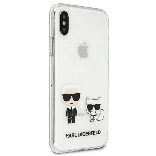 Karl Lagerfeld Karl & Choupette iPhone Xs Max Dėklas - Permatomas 3 Karl Lagerfeld Karl & Choupette iPhone Xs Max Dėklas - Permatomas 3