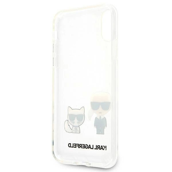 Karl Lagerfeld Karl & Choupette iPhone Xs Max Dėklas - Permatomas 6