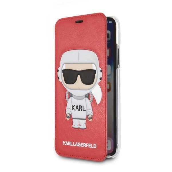 Karl Lagerfeld Karl Space Cosmonaut iPhone X/XS Dėklas - Raudonas 1 Karl Lagerfeld Karl Space Cosmonaut iPhone X/XS Dėklas - Raudonas 1