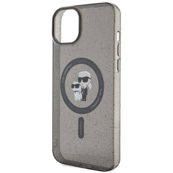Karl Lagerfeld Karl&Choupette Glitter MagSafe case for iPhone 15 - black 5 Karl Lagerfeld Karl&Choupette Glitter MagSafe case for iPhone 15 - black 5
