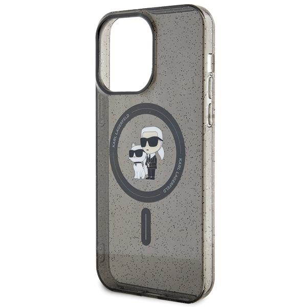 Dėklas Karl Lagerfeld Choupette Glitter MagSafe iPhone 15 Pro Max - Juodas 5 Dėklas Karl Lagerfeld Choupette Glitter MagSafe iPhone 15 Pro Max - Juodas 5