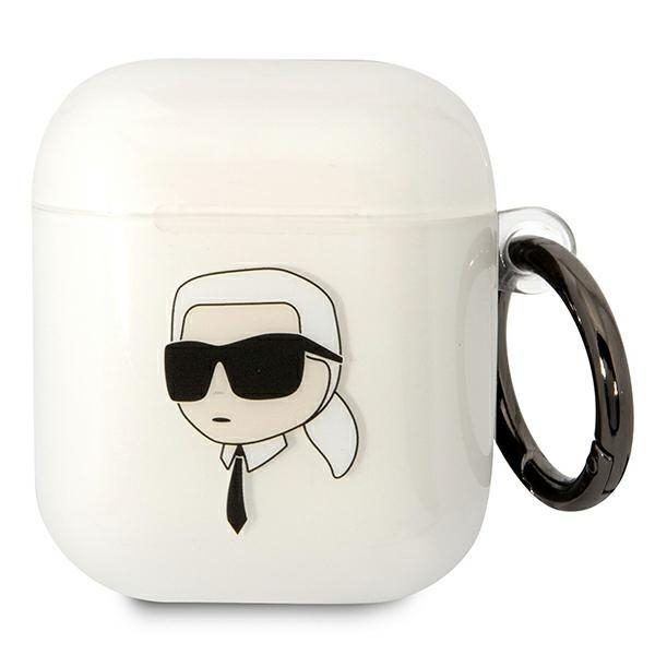 Dėklas ausinėms Karl Lagerfeld Karl`s Head KLA2HNIKTCT AirPods 1/2 Permatomas Dėklas ausinėms Karl Lagerfeld Karl`s Head KLA2HNIKTCT AirPods 1/2 Permatomas