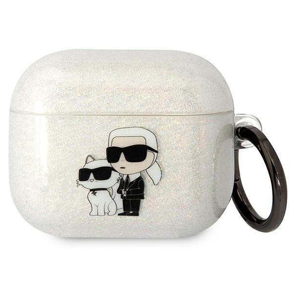 Dėklas ausinėms Karl Lagerfeld Choupette KLA3HNKCTGT Airpods 3 Permatomas Dėklas ausinėms Karl Lagerfeld Choupette KLA3HNKCTGT Airpods 3 Permatomas