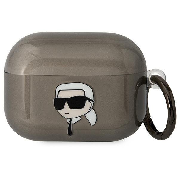 Dėklas ausinėms Karl Lagerfeld Karl`s Head KLAPHNIKTCK AirPods Pro Juodas Dėklas ausinėms Karl Lagerfeld Karl`s Head KLAPHNIKTCK AirPods Pro Juodas