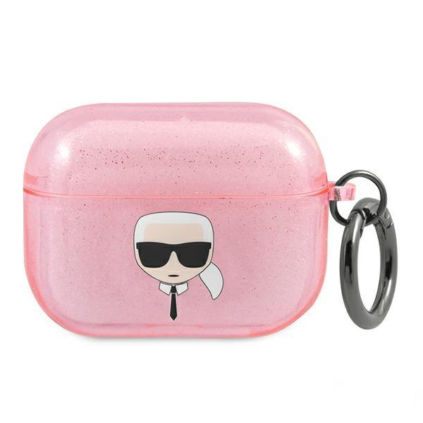 Originalus Karl Lagerfeld dėklas KLAPUKHGP AirPods Pro Rožinis Glitter Karl`s Head Originalus Karl Lagerfeld dėklas KLAPUKHGP AirPods Pro Rožinis Glitter Karl`s Head