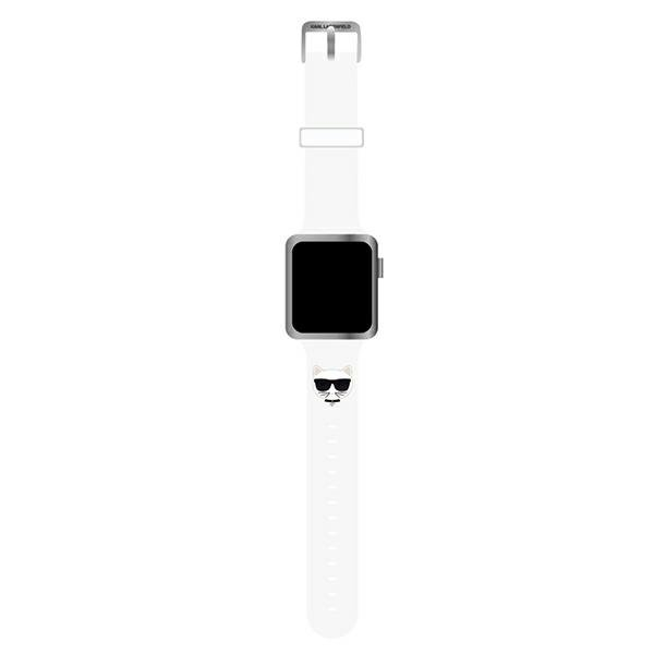 Apyrankė Karl Lagerfeld KLAWMSLCW Apple Watch Strap 38/40 / 41mm Balta