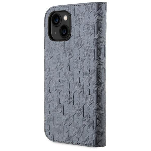 Dėklas Karl Lagerfeld Saffiano Monogram KLBKP14SSAKLHPG iPhone 14 Sidabrinis 1 Dėklas Karl Lagerfeld Saffiano Monogram KLBKP14SSAKLHPG iPhone 14 Sidabrinis 1
