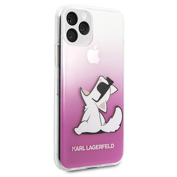 Karl Lagerfeld KLHCN58CFNRCPI iPhone 11 Pro hardcase różowy/pink Choupette Fun 4