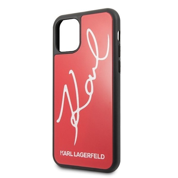Originalus Karl Lagerfeld Dėklas Klhcn58Dlksre Iphone 11 Pro Raudonas Hard Case Signature Glitter 2 Originalus Karl Lagerfeld Dėklas Klhcn58Dlksre Iphone 11 Pro Raudonas Hard Case Signature Glitter 2