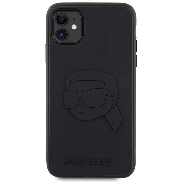 Dėklas Karl Lagerfeld Rubber Karl Head 3D KLHCN613DRKNK iPhone 11 / Xr Juodas 2 Dėklas Karl Lagerfeld Rubber Karl Head 3D KLHCN613DRKNK iPhone 11 / Xr Juodas 2
