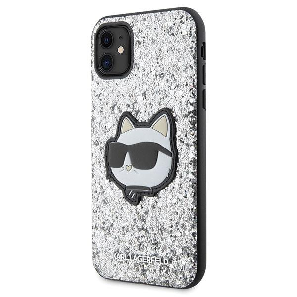 Dėklas Karl Lagerfeld Glitter Choupette Patch KLHCN61G2CPS iPhone 11 / Xr Sidabrinis 1 Dėklas Karl Lagerfeld Glitter Choupette Patch KLHCN61G2CPS iPhone 11 / Xr Sidabrinis 1