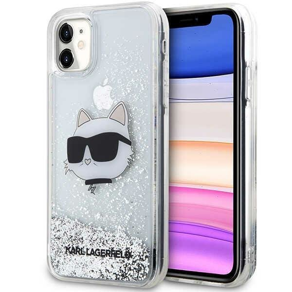 Dėklas Karl Lagerfeld Glitter Choupette Head KLHCN61LNCHCS iPhone 11/ XR Sidabrinis Dėklas Karl Lagerfeld Glitter Choupette Head KLHCN61LNCHCS iPhone 11/ XR Sidabrinis