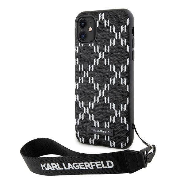 Dėklas Karl Lagerfeld Monogram Losange Saffiano KLHCN61SAKLMBSK iPhone 11 / Xr Juodas 1 Dėklas Karl Lagerfeld Monogram Losange Saffiano KLHCN61SAKLMBSK iPhone 11 / Xr Juodas 1
