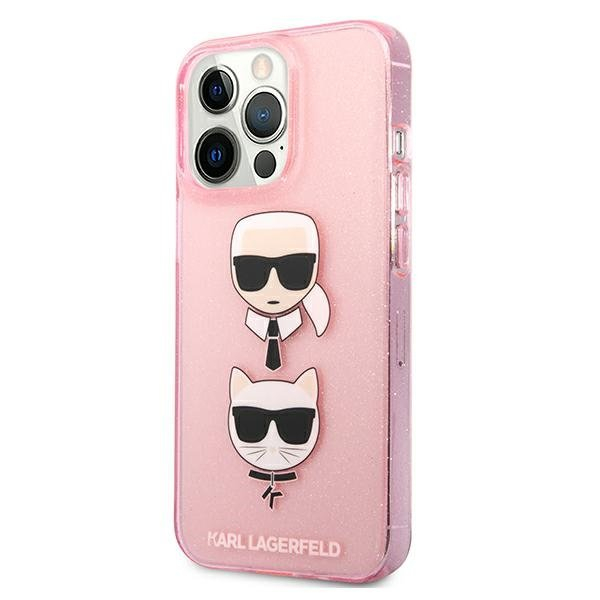 Originalus Karl Lagerfeld dėklas KLHCP13LKCTUGLP iPhone 13 Pro / 13 6,1" Rožinis Glitter Karl`s & Choupette 1 Originalus Karl Lagerfeld dėklas KLHCP13LKCTUGLP iPhone 13 Pro / 13 6,1" Rožinis Glitter Karl`s & Choupette 1