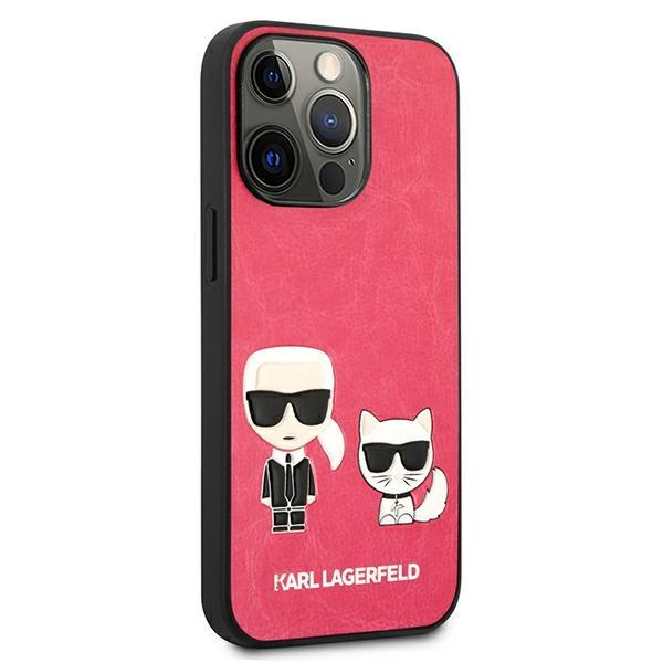 Dėklas Karl Lagerfeld KLHCP13LPCUSKCP iPhone 13 Pro / 13 6,1" fuksja/fushia hardcase Ikonik Karl & Choupette 3 Dėklas Karl Lagerfeld KLHCP13LPCUSKCP iPhone 13 Pro / 13 6,1" fuksja/fushia hardcase Ikonik Karl & Choupette 3