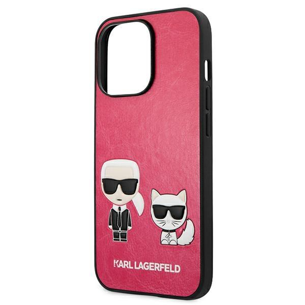 Dėklas Karl Lagerfeld KLHCP13LPCUSKCP iPhone 13 Pro / 13 6,1" fuksja/fushia hardcase Ikonik Karl & Choupette 5 Dėklas Karl Lagerfeld KLHCP13LPCUSKCP iPhone 13 Pro / 13 6,1" fuksja/fushia hardcase Ikonik Karl & Choupette 5