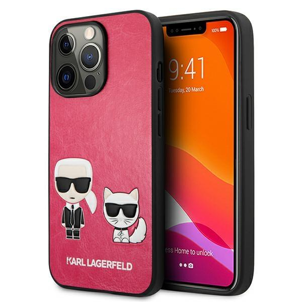 Dėklas Karl Lagerfeld KLHCP13LPCUSKCP iPhone 13 Pro / 13 6,1" fuksja/fushia hardcase Ikonik Karl & Choupette Dėklas Karl Lagerfeld KLHCP13LPCUSKCP iPhone 13 Pro / 13 6,1" fuksja/fushia hardcase Ikonik Karl & Choupette