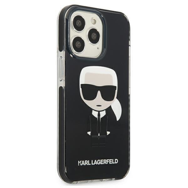Dėklas Karl Lagerfeld Iconik Karl KLHCP13LTPEIKK iPhone 13 Pro Juodas 3 Dėklas Karl Lagerfeld Iconik Karl KLHCP13LTPEIKK iPhone 13 Pro Juodas 3